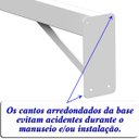 Ver imagem 3 de Suporte Pia Parafusar Bancada Aparador 40 Cm Branco