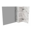 Ver imagem 5 de Armário de Banheiro C-espelho Suspenso Bn3602 1 Porta 80cm Cor Mármore Branco - Tecno Mobili