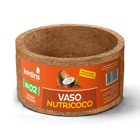 Vaso Xaxim Nutricoco Fibra Natural Nº2