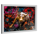 Ver imagem 1 de Quadro Decorativo Touro de Wall Street Bitcoin