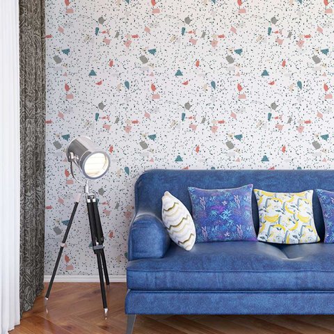 Papel de Parede New Terrazzo 3 Arte Destaque 2 Metros