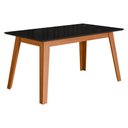Ver imagem 2 de Mesa de Jantar com Vidro 6 Lugares Multimóveis Cr50230 Cinamomo/preto