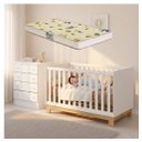 Ver imagem 5 de Quarto Infantil Com Berço Colchão E Cômoda Americano Branco Acetinado