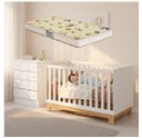 Ver imagem 5 de Quarto Infantil Com Berço Colchão E Cômoda Americano Branco Acetinado