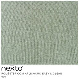 Poltrona Sala de Estar Luna Base Madeira Castanho Poliéster Verde - Nexta Casa - 5
