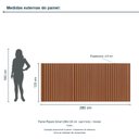 Ver imagem 3 de Painel Ripado Smart 280x120 cm (sem Furo) Incolar Cedro