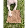Pele Bovina Quadrada Luv Mat Mordedor Natural Desidratado Durável para Cães Luv Petiscos - 4