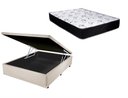 Ver imagem 1 de Cama Box Baú Casal Green Bege + Colchão Espuma D33 138x188x10