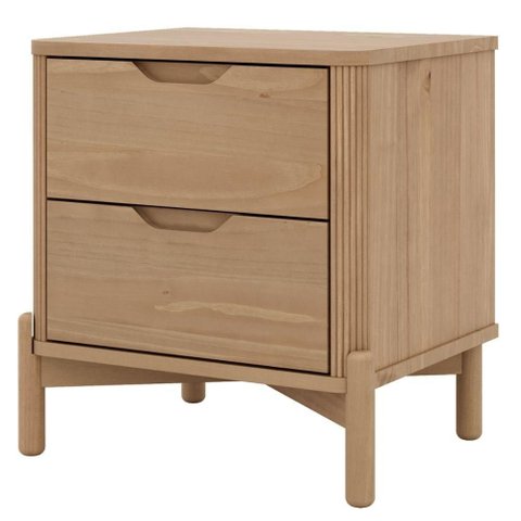 Mesa de Cabeceira Madeira Macica Taeda 2 Gavetas 52 Cm 3300u Tauari Festra