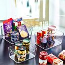 Ver imagem 2 de Organizador de Armários e Geladeiras Multiuso sem Tampa 7l Transparente - Mood