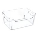 Ver imagem 1 de Organizador de Armários e Geladeiras Multiuso sem Tampa 7l Transparente - Mood