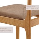 Ver imagem 5 de Conjunto de Mesa de Jantar Vitoria Tampo Laminado 120cm Barril 4 Cadeiras Bellini