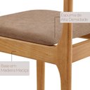 Ver imagem 5 de Conjunto de Mesa de Jantar Vitoria Tampo Laminado 120cm Barril 4 Cadeiras Bellini