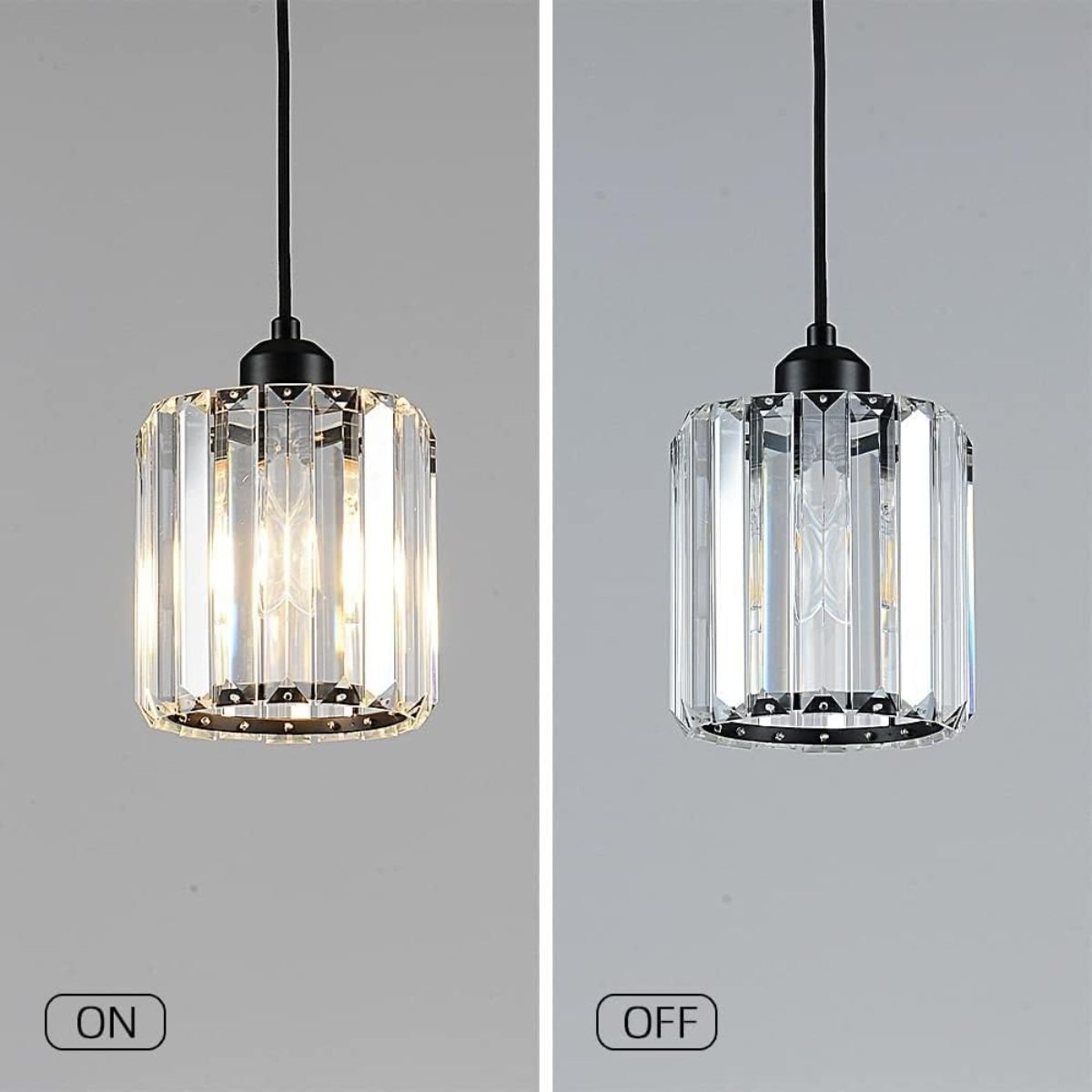 Ver imagem 5 de Luminária Lustre Pendente Teto 13cm Cristal Metal Gimpo Kjdd-e-001 Cor:preto