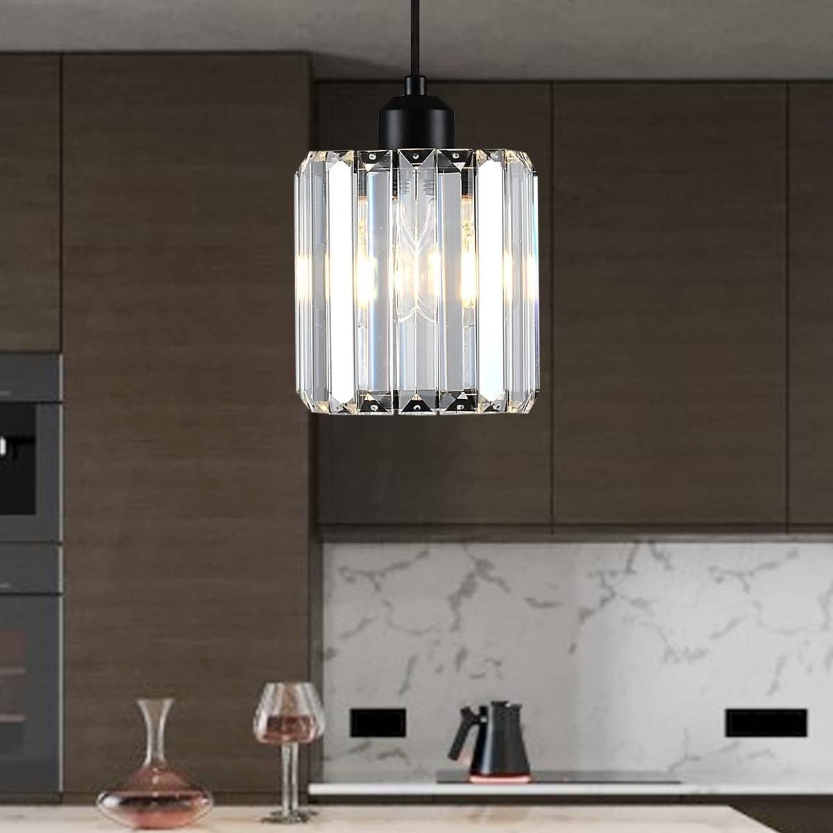 Ver imagem 6 de Luminária Lustre Pendente Teto 13cm Cristal Metal Gimpo Kjdd-e-001 Cor:preto