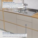 Ver imagem 4 de Cozinha Rainha 6 Peças 10 Portas Cristaleira Reflecta 100% MDF Bege/Greige