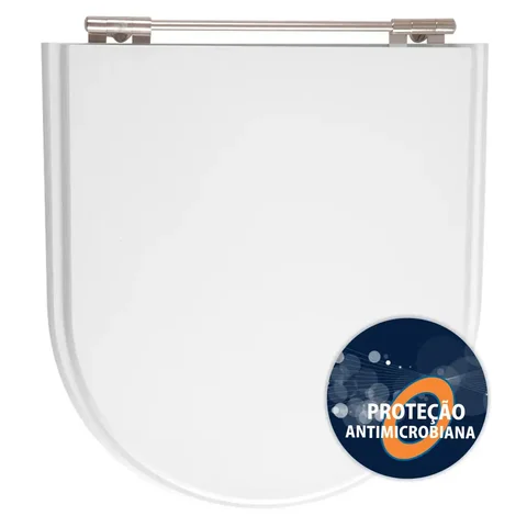 Assento Sanitário Poliéster Anti Bactéria Calypso Branco para Vaso Incepa Laufen