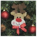 Ver imagem 1 de Enfeite Pendente para Árvore de Natal Rena 13cm 18 Unidades
