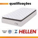 Ver imagem 6 de Cama Box Baú Colchão Solteiro Molas Ensacadas City Pillow Top 88x188x64cm Branco / Preto
