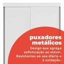 Ver imagem 7 de Guarda-Roupa Solteiro 2 Portas de Correr Casuá Branca