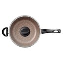 Ver imagem 4 de Frigideira Wok Antiaderente de Starflon com Tampa de Vidro 24cm Tramontina Paris 2,8l Vermelho