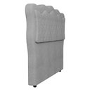Ver imagem 7 de Cabeceira Casal King Cama Box 195cm Oregon I02 Bouclê Cinza - Mpozenato