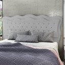 Ver imagem 2 de Cabeceira Casal King Cama Box 195cm Oregon I02 Bouclê Cinza - Mpozenato