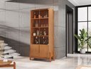 Ver imagem 2 de Cristaleira Lizz Cedro - Casa D Móveis