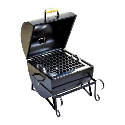 Churrasqueira Náutica Bafinho Aço com Grelha Inox 34x30x30cm