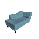 Ver imagem 4 de Recamier Decorativo Divã Amsterdã 147cm Lado Esquerdo Linho Azul Marinho