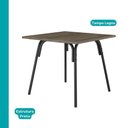 Ver imagem 2 de Mesa de Jantar 4 Lugares Quadrada 0,90m 1596 Carraro Legno