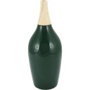 Ver imagem 1 de FOGLIO GARRAFA DECORATIVA 35x15x15cm CERÂMICA VERDE