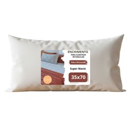 Refil Enchimento Almofada Retangular Baguete Grande 35x70cm Ideal para Capas 30x65cm - 1