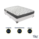 Ver imagem 3 de Cama Box Viúvo Branco e Colchão Iso 100 D33 Ortobom