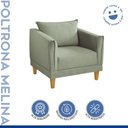 Ver imagem 2 de Poltrona para Sala de Estar Pés em Madeira Melina