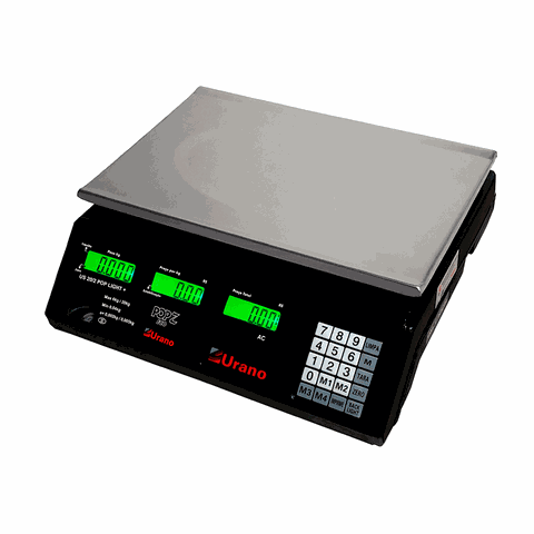 Balança Computadora Us 20/2 Pop-z Eco - 6kg/20kg X 2g/5g - Urano Bivolt Automático