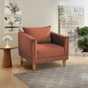 Ver imagem 1 de Poltrona para Sala de Estar Pés em Madeira Melina