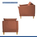 Ver imagem 6 de Poltrona para Sala de Estar Pés em Madeira Melina