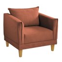 Ver imagem 2 de Poltrona para Sala de Estar Pés em Madeira Melina