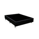 Ver imagem 1 de Cama Base Box Casal Preto Sintético 38x138x188