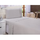 Ver imagem 3 de Jogo de Lençol Solteiro 3 Peças Liso com Elástico Não Faz Bolinha