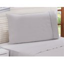 Ver imagem 2 de Jogo de Lençol Solteiro 3 Peças Liso com Elástico Não Faz Bolinha