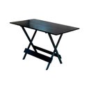 Ver imagem 1 de Mesa Dobrável De Madeira Maciça 1,20X70 - Preto - Preto