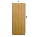 Ver imagem 3 de Folha de Porta Lisa Padrão Imbuia 62 cm X 2,10 cm Marrom