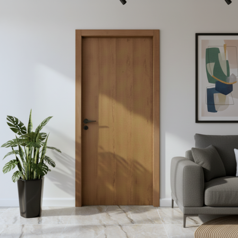 Folha de Porta Lisa Padrão Imbuia 62 cm X 2,10 cm Marrom