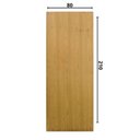 Ver imagem 3 de Folha de Porta Lisa Padrão Imbuia 80 Cm X 2,10 Cm