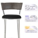 Ver imagem 3 de Kit Banqueta Bistro para Bar, Cozinha, Balcão em Alumínio e Fibra Tc Zanutto 6 Unidades Argila