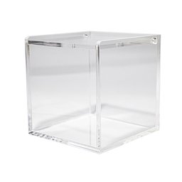 POTE PORTA CÁPSULAS DE CAFÉ CUBO ACRÍLICO TRANSPARENTE COM TAMPA Centauri Acrílicos PC-CUBE - 4