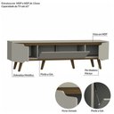 Ver imagem 5 de Rack Retrô Shop 1,80m Off White/cedro – para Tv 65", Moderno, Aconchegante e de Alta Qualidade