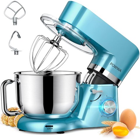 Batedeira Powwa 7.5 Qt 660w 6+p Velocidades Azul